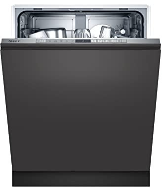 NEFF S153ITX02G N30 Fully Integrated Dishwasher, 12 place settings, Home Connect, Extra Dry, Favourite Setting/Programme, InfoLight, Time Delay, Stainless Steel