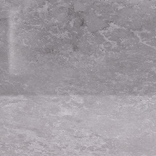 NRG Bathroom PVC Cladding Wet Wall Gloss Grey Concrete 1m x 2.4m x 10mm | Wall Panels, Shower, for Shower Room, Kitchen, Ceiling, Wet room, Shower Enclosure