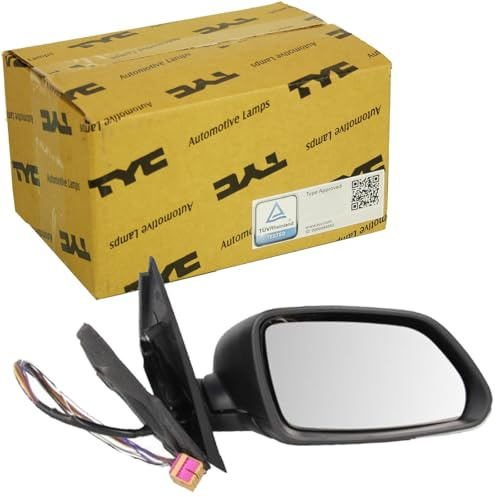 TYC 337-0311 Außenspiegel Seitenspiegel Rechts Elektrisch Beheizbar mit Blinklicht 5-Polig Kompatibel mit VW POLO 9N 1Z0857538 1Z08575389B9 1Z0857538B41 | 337-0311 Kompatibel mit Polo IV (9N_, 9A_),Polo IV Stufenheck (9A4, 9A2, 9N2, 9A6)