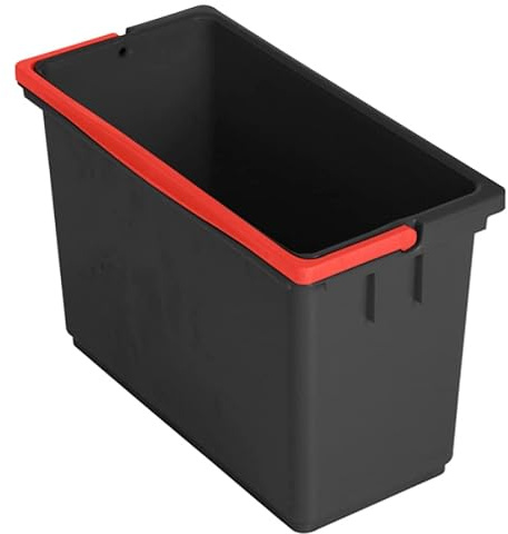 Vermop 1642872 Equipe Eimer, Bügelfarbe Rot, 8 L Kapazität