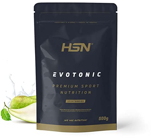 HSN Evotonic Bebida Isotónica en Polvo con Sabor | Pera 500g | Cluster Dextrin™ + Palatinose™ + PeptoPro® + BCAAs | No Incluye Dosificador | No-GMO, Vegetariano, Sin Gluten