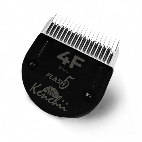 Kenchii Flash 5 Clipper Blade KEFB5-4F, Limited Edition Clipper Only | Abnehmbarer Edelstahl, einfache Reinigung, professionelle Hundepflege, Haustierrasur und präzises Trimmen
