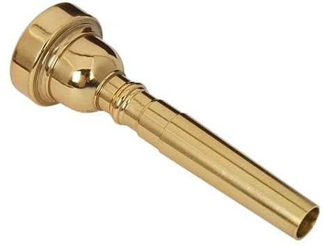 TOGEVAL Trompetenersatz 5c Mundstück Kupfertrompete Gold Für Hochwertige Trompete Mit Präziser Computerdrehbank Für Hohe Tonlage