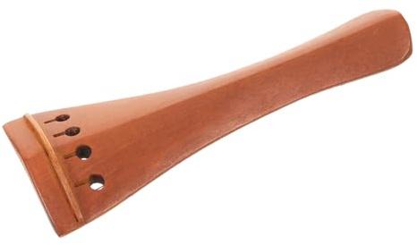 BESTonZON Saitenhalter Für Violine 4/4 Aus Hochhartem Jujube Holz Langlebiges 4-saitiges Geigenzubehör Für Verbesserten Klang Einfache Montage Und Optimiertes Sustain