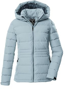 killtec Donna Giacca/giaccone trapuntato in piuma d'oca con cappuccio KOW 10 WMN QLTD JCKT, hell eisblau, 50, 43302-000