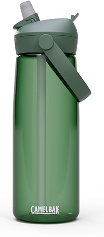 CAMELBAK THRIVE FLIP STRAW 25OZ Sportflasche – On-the-go Flow Valve – Staubschutz – Weicher Griff – Forest Green, Größe: OS