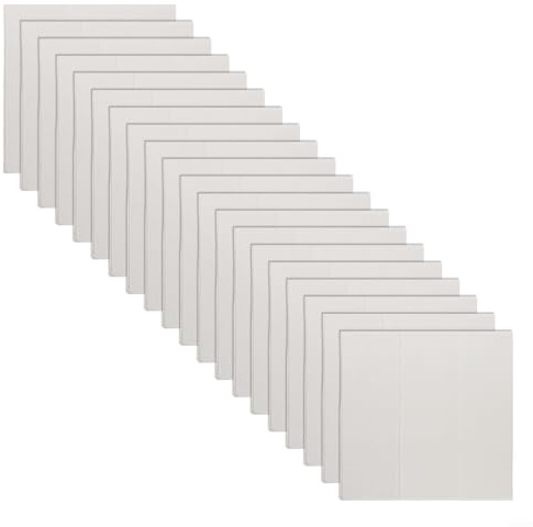 Adesivi murali effetto 3D, 20 pannelli in schiuma morbida per decorazione in varie stanze (bianco)