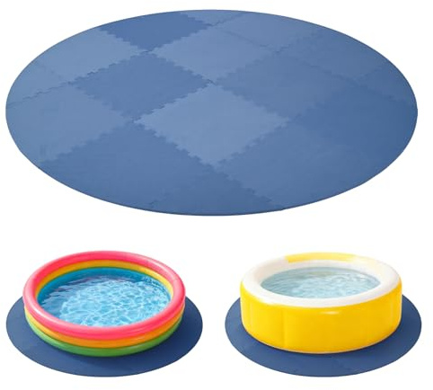 tonchean Runde Whirlpool-Matte für aufblasbare Badewanne, 1,27 cm dick, Whirlpool-Pad, Grundierung für aufblasbare Wanne, EVA-Schaum-Polsterung für Whirlpools im Freien, rutschfeste Pool-Spa-Unterlage