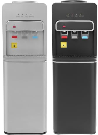 ksxnkhk Dispensador de Agua de Carga Inferior con 3 temperaturas y Seguro (Caliente/fría/Temperatura Ambiente) - Enfriador de 5 galones para Oficina y hogar, 84 °C caliente/15 °C frío, DIS