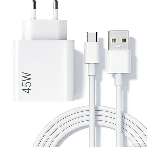 JEYXR 45W Chargeur Rapide avec Câble USB C 1m pour XiaoMi, Chargeur USB C | Chargeur USB C 45w,Chargeur Turbo pour Xiaomi Pad 5 Redmi Note 14 13 12 Mi 10T Pro Lite Redmi 15 15C POCO X7