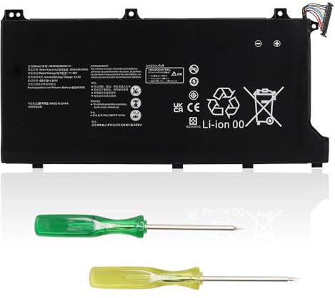 Batteria MXJFYY 11,46 V/42 Wh 3665 mAh HB4692J5ECW-31 compatibile con Huawei MateBook D 15 (2019, 2020, 2020 AMD, 2021) 15-53010TUY, HB4692J5ECW HB4692J5ECW-31B HB4692J5ECW-31C, per MagicBook VLT-W50