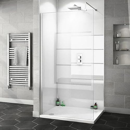White Gloss Shower Wall Panel, 1200mm x 2400mm x 10mm, PVC, Waterproof & Easy to Install Wall Panels