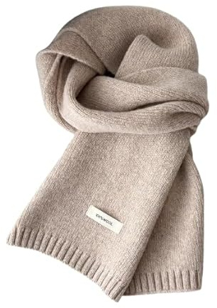 Winter Schal Damen Cashmere Wollschal Strickschal Warm Dick Damenschals Kaschmirschal Kuschelig Outdoor Schlupfschal Schultertuch Deckenschal Mehrweg Weihnachten Baumwollschal Schwarz Grün Rot Grau