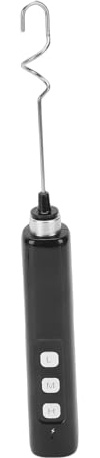 Fdit Espumador de Leche Recargable por USB, Batidora Eléctrica de Mano con 5 Accesorios para café y Hornear, Mini Batidor de Acero Inoxidable para Espumar y Mezclar