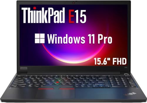 Lenovo Thinkpad E15 Gen 1 Business Laptop, 15,6 Zoll FHD (1920x1080), Intel Core i5-10210U, 16GB RAM, 256GB SSD, Japanische QWERTY Tastaturr, Windows 11 Pro (Generalüberholt)