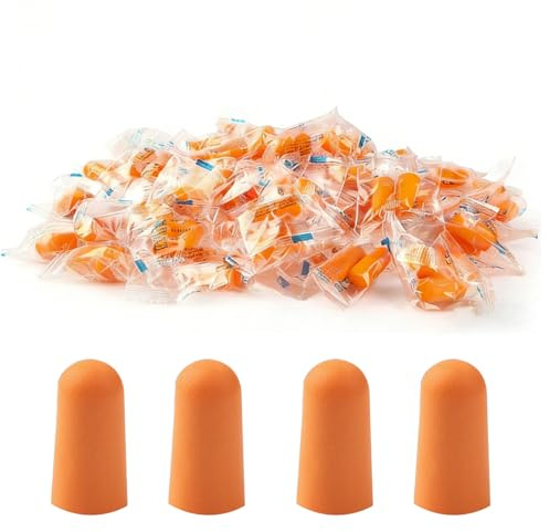 Nairv-Furn 35 Par Öronproppar För Sömn, Supermjuka Skumöronproppar Öronskydd Återanvändbara Mjuka Öronproppar För Natten Arbete Simning Resor Orange