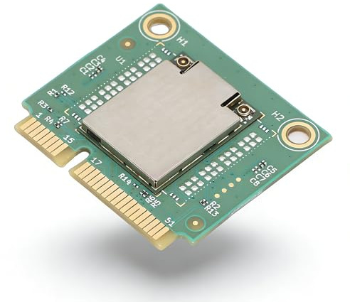 Sxhlseller Tarjeta WiFi 7, Tarjeta de Red Inalámbrica de 3 Bandas de 5400Mbps con Bluetooth 5.3, OFDMA MU-MIMO, Módulo Mini PCIE para PC Portátil para Wins 10 11 para Linux, MT7925, WPA4