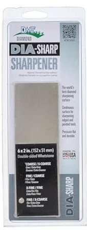 DMT D6cx 15,2 cm Dia-sharp double face gros/très épais Banc Pierre, argent, D6FX