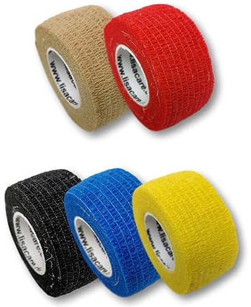 LisaCare Plaster Bandage | Snabb hjälp vid mindre skador | Självhäftande utan lim | Passar även som bandage | För vuxna och barn