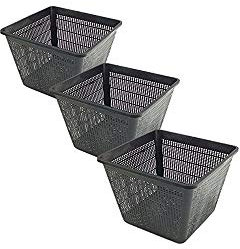 Other Square Baskets Pond Garden Planting Plants - Pack of 3 (Large 28x28x18cm)
