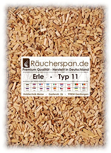 Räuchergold Copeaux de farine de fumage d'aulne de type 11, mittelgrobe milder Fine goût, 1kg