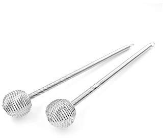 iSavage Honey Dipper Spoon Stirring Bar Swizzle Stick 18/8 Stainless Steel, Set of 2-YM417