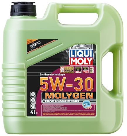 LIQUI MOLY Motoröl 5W-30 Molygen Synthetiköl Motor Öl ACEA C2 ACEA C3 API SN New Generation DPF 4L Kompatibel mit VW Golf 7 Schrägheck 5G1, BQ1, BE1, BE2 Golf 4 Schrägheck 1J1 Golf 5 Schrägheck 1K1