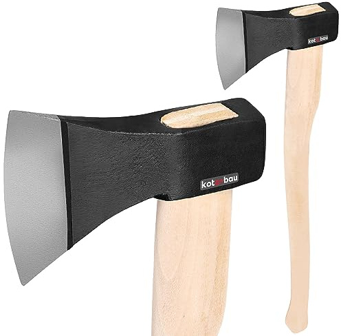 KOTARBAU® Axe Forged 1.8 kg Total Length 783 mm with Wooden Handle Axe for Wood Splitting Hatchet Splitting Hammer Hatchet Wood Hooks