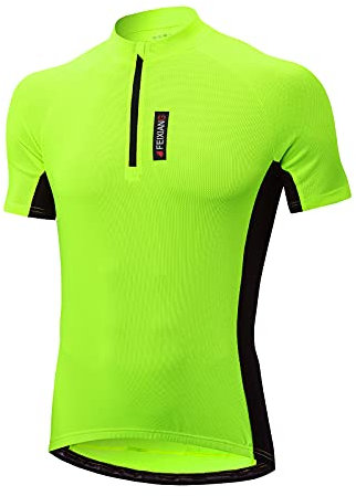 MEETWEE Herren Radtrikot, Fahrradtrikot Kurzarm & Langarm Fahrrad Shirt Fahrradbekleidung Radshirt für Männer, Atmungsaktive Cycling Jersey Schnell Trocknen Radsport Bekleidung