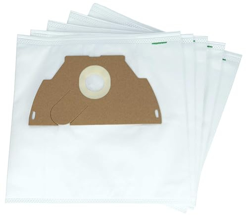 vhbw 10x Sacs compatible avec Tornado TO 140 jusque A.C. 08-2000 | TO 170 / TO170 aspirateur - microfibres non tissées, 28cm x 21,5cm, blanc