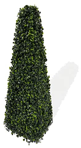 Best Artificial Pyramiden-Obelisk, Buchsbaum-Formschnitt, UV-geschützt, 60 cm