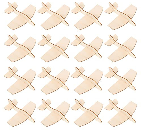 ibasenice 16stücke Flugzeug Modell Puzzle Spielzeug Für Junge Mädchen Diy Bastelset Leeres Flugzeug Deko Ohne Klebstoff Bauspielzeug Für Schreibtisch Regal