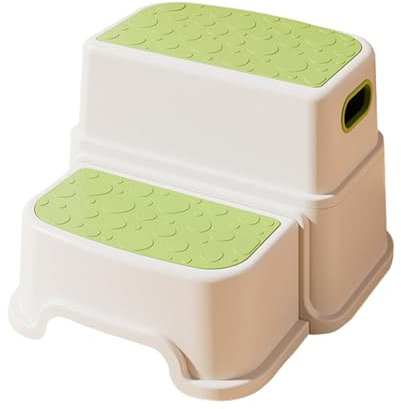 Kinderhocker 2 Stufen, Zweistufiger Tritthocker für Badezimmer, Waschbecken und Toilette, rutschfest und robust, für Kinder, multifunktional, Höhe 23 cm, Tragkraft 113 kg