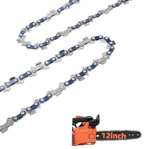 YuanYouTong 2 Stück 30,5 cm Sägekette, 3/8 LP-Teilung, 043 Zoll Gauge, 45 Treibglieder, Kettensägen-Ersatzkette, Low-Kickback-Sägekette, kompatibel mit Stihl, Dewalt, Craftsman, Oregon, Makita