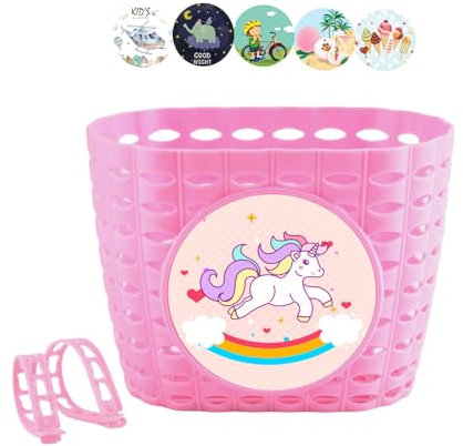 Bydezcon Vorderer Lenkerkorb, wasserdicht, mit Befestigungsgurt, für Jungen, Mädchen, Weidenkorb, Fahrräder, Vorderlenkerkorb