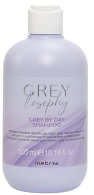 Inebrya Greylosophy Shampoo für natürliches graues oder blondes blondes Haar, 300 ml