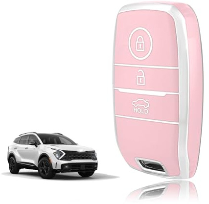 TOOMUME Funda Llave TPU, Carcasa Llave Apto para Kia Sportage GT Line Sorento Picanto Soul Niro Rio Stonic Optima Ceed Forte Koup, Cubierta Llaves Coche Mando - Smart Key