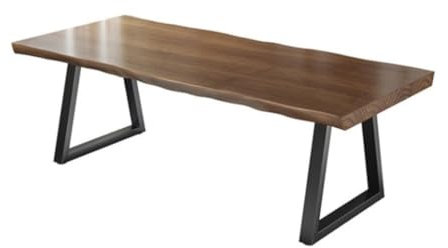 FENGJISUN Schreibtisch Computertisch Massivholz Computer Schreibtisch Mit Metall Beine Home-Office Schreibtisch Desktop Dicke Von 5cm Konferenz Tisch Schreibtisch Bürotisch(140x60x75cm)