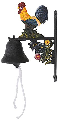 YARNOW Campanello Vintage in Metallo, Campanello Gallina, Stile Rustico Per E Patii
