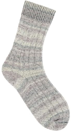Rico Design Socks Cotton Stretch - Sockenwolle 100g 390m Nadelstärke 2.0-3.0 für ein Paar Socken, Strickwolle, Stricken Stone