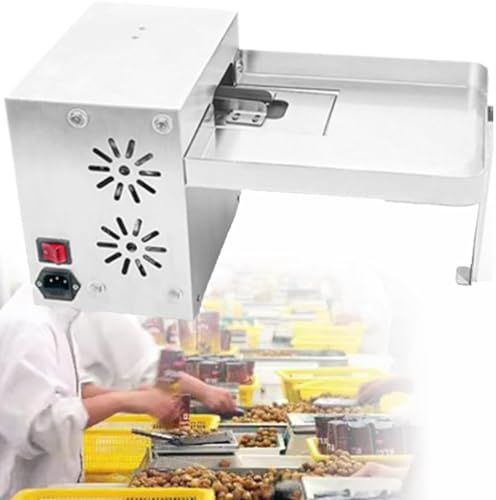 asdchZen Descascaradora Y Abridora De Castañas, Cortadora Automática De Castañas, Cascanueces Eléctrica, Alta Eficiencia Y Fácil De Usar, Apta para Varios Tamaños, Semiautomática.