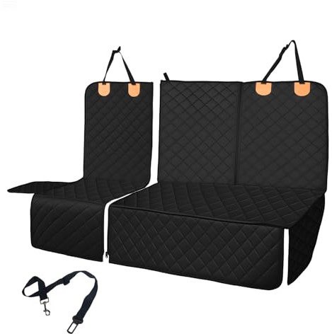 JF HOME BLISS Dog Car Back Seat Cover Anti-slip and Scratch-Resistant Non Stick Fur Rear Seat Protector for Auto Van SUV