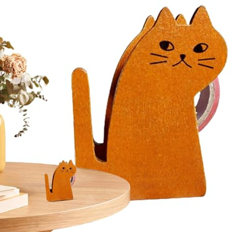 Katzen Klebebandabroller -8.7cm Holz Cartoon Abroller | Niedlicher Klebebandspender Für Schreibtisch Büro Zuhause | Kreativer Klebebandhalter Zum Verpacken Von Geschenken Für Kinder Und Erwachsene