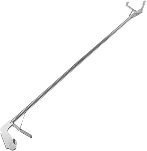 Toyvian Herramienta de Clip para Serpientes de Acero Inoxidable 1,2 M Cierre Plegable, Pinzas Antideslizantes para Manipulación Segura en Jardines y Manejo Profesional de Reptiles
