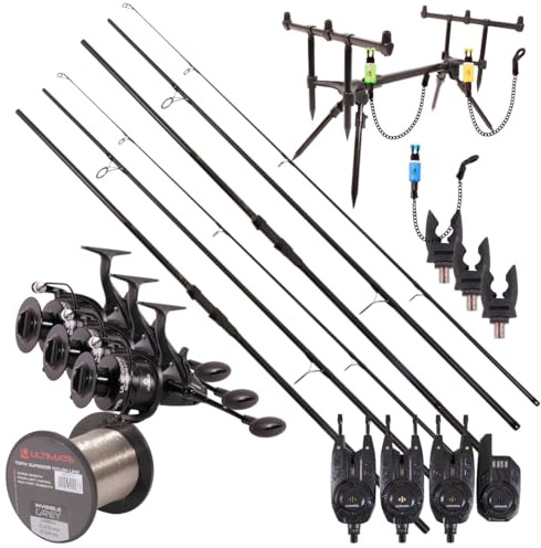 Ensemble 3 Cannes Ultimate Adventure Carp Triple Rod Set - Ensemble Carpe