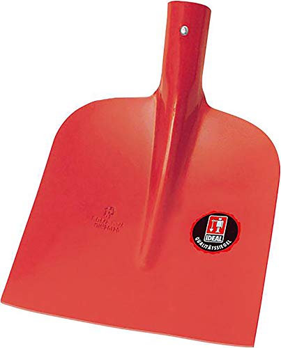 RUHR-BRILLANT Holsteiner Sandschaufel | zum Transport Loser Materialien | Schaufelblatt aus Stahl 250 x 230 mm, überlappend geschweißte Dülle ¾ gehoben, ohne Stiel