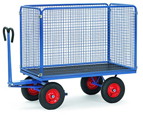 Fetra Transportgeräte mtmhz446 V Sackkarre Lüftungsgitter, 2350 mm Länge x 1050 mm Breite x 1480 mm Höhe