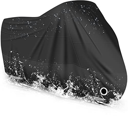 LIHAO Telo Moto Impermeabile Universale Copertura Teli Coprimoto Motorino Motocicletta Scooter ANTI-Polvere UV per Esterno - 245×105 ×125cm