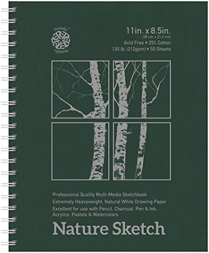 Pentalic Nature Sketch Pad, 11-Inch by 8-1/2-Inch