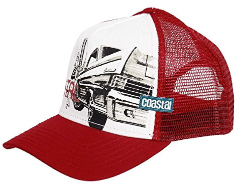 Coastal - Surf & Cars & Chicks (deep red) - Trucker Cap